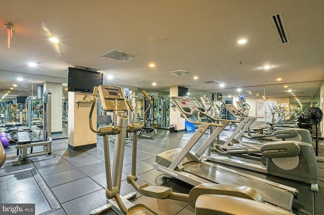 view of workout area