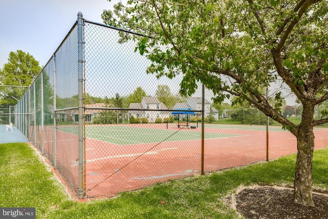 view of tennis court