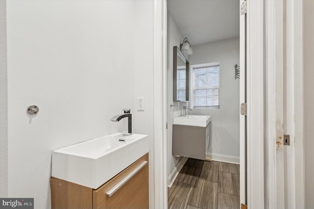 bathroom with vanity