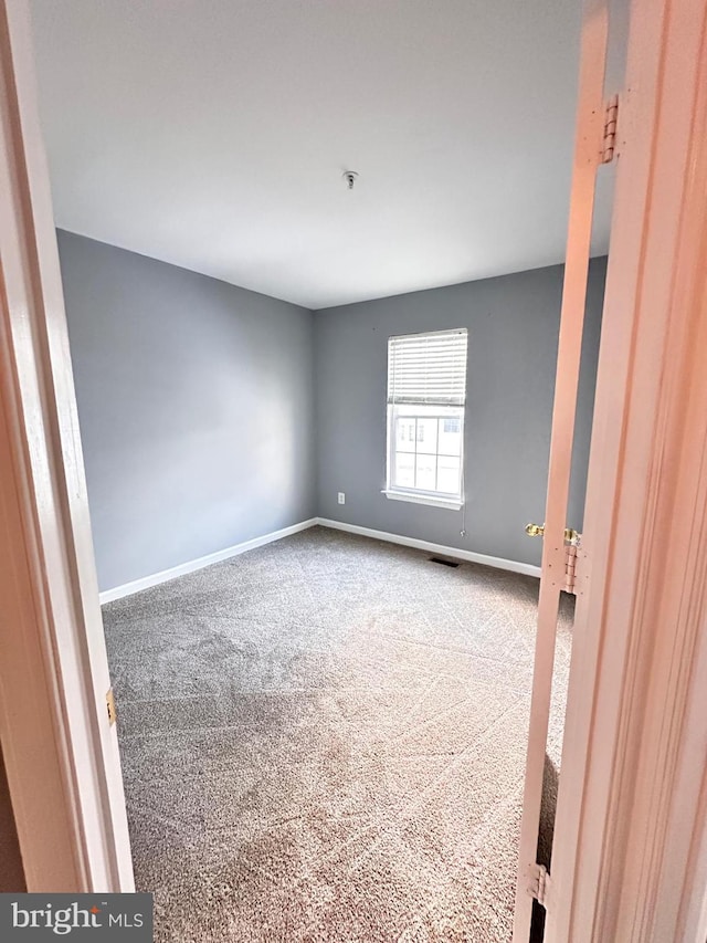 spare room with carpet floors