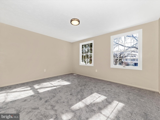 view of carpeted empty room