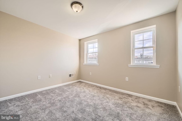 view of carpeted empty room