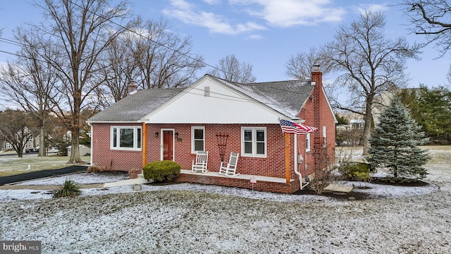 bungalow-style home featuring covered porch