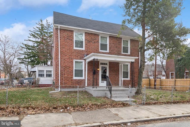 view of front of home with covered porch