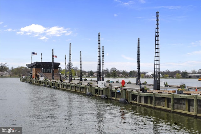 surrounding community featuring a water view