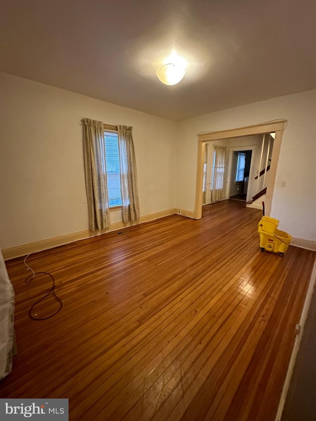 interior space featuring wood-type flooring