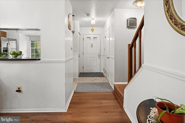 interior space featuring hardwood / wood-style floors