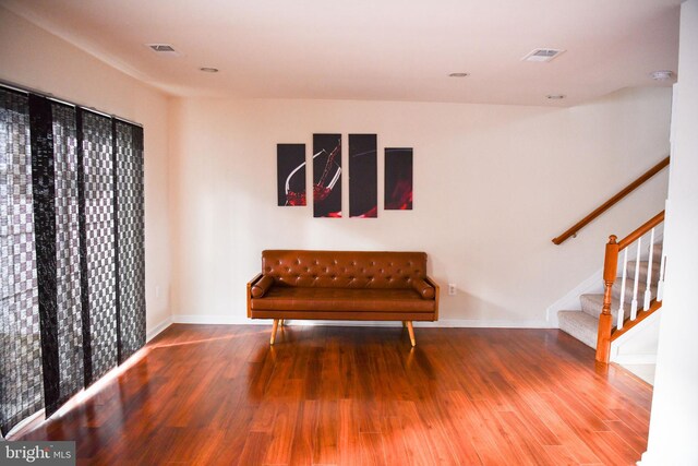 unfurnished room featuring wood-type flooring