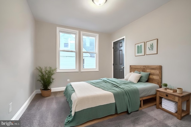 bedroom featuring carpet