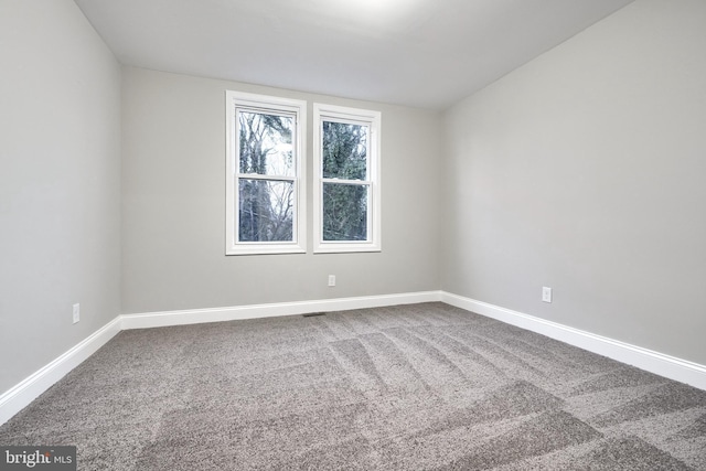 view of carpeted empty room