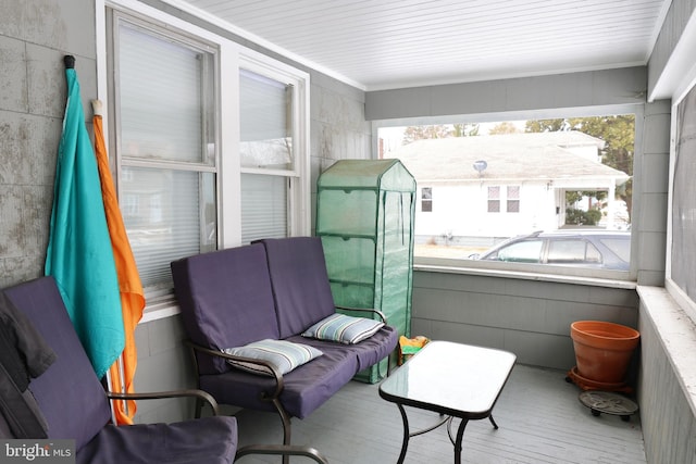 sunroom / solarium with plenty of natural light