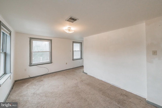 view of carpeted empty room