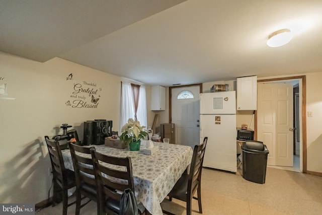 view of dining space