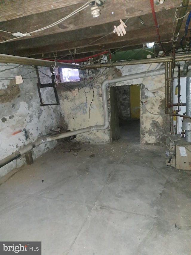 view of basement