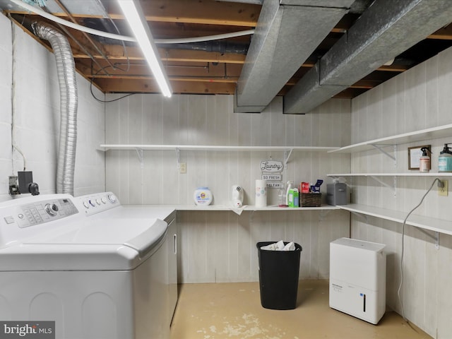 laundry room with washer and dryer