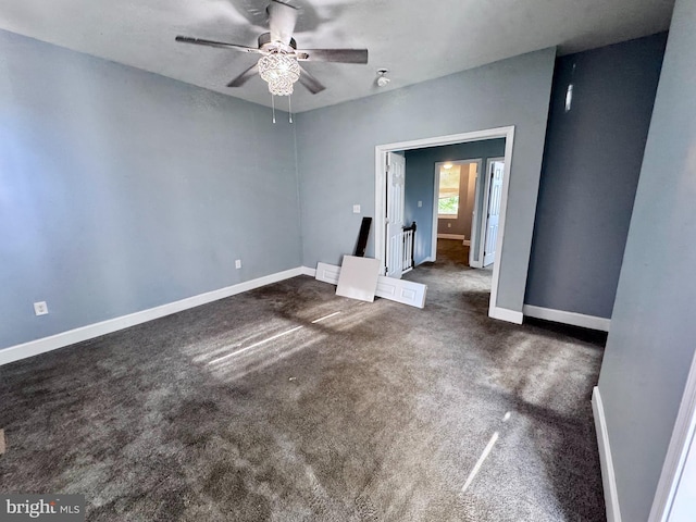 507 N Loudon Ave, Baltimore, MD 21229 - empty room with ceiling fan and carpet