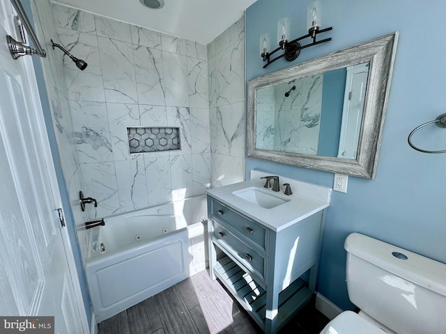 507 N Loudon Ave, Baltimore, MD 21229 - full bathroom featuring vanity and a combined bath / shower with jetted tub