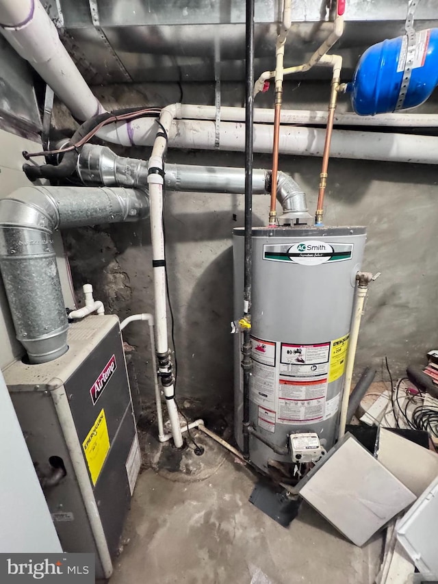 507 N Loudon Ave, Baltimore, MD 21229 - utility room with gas water heater