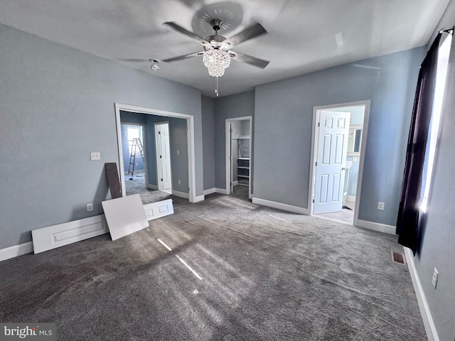 507 N Loudon Ave, Baltimore, MD 21229 - carpeted spare room featuring a ceiling fan and baseboards