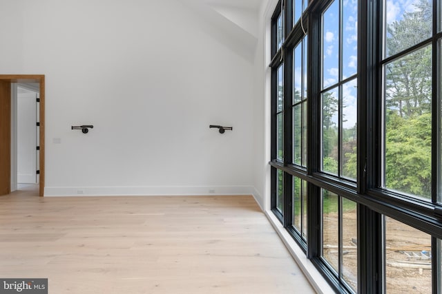 913 Drexel Ln, Bryn Mawr, PA 19010 - empty room with baseboards and light wood finished floors