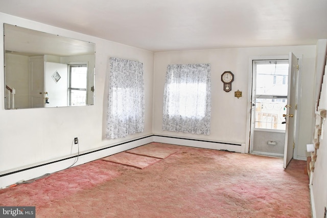 view of carpeted entryway