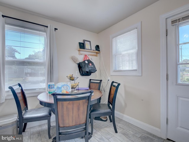 view of dining room