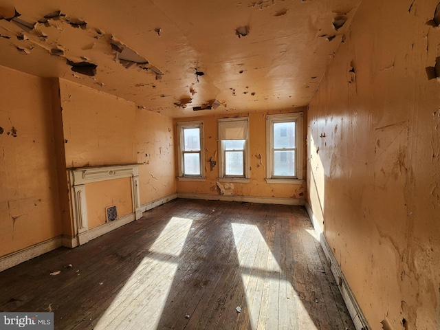 interior space featuring dark wood-type flooring