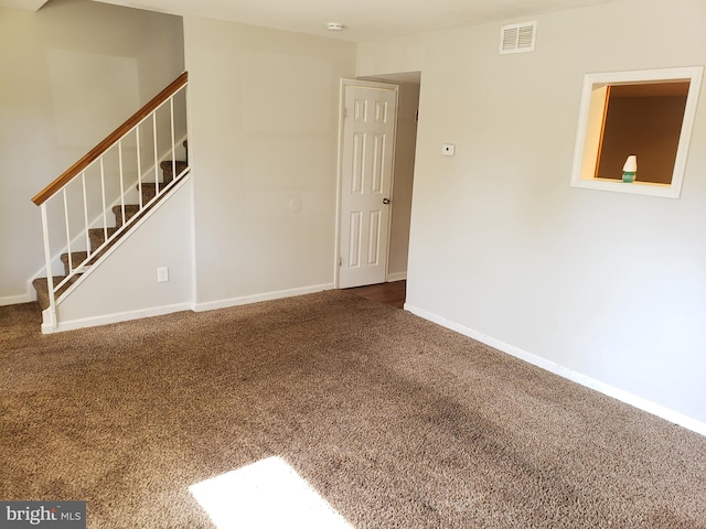 view of carpeted empty room