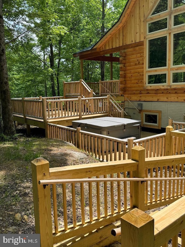 view of wooden terrace