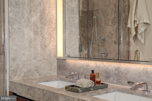601 Wharf SW Unit 1007, Washington, DC 20024 - bathroom featuring vanity and a shower