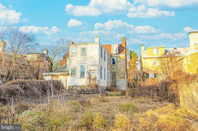 view of rear view of property