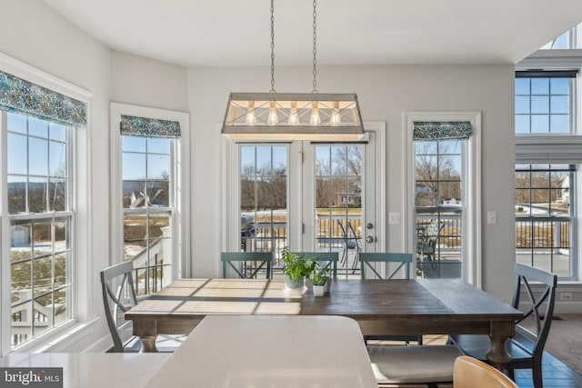 view of dining space