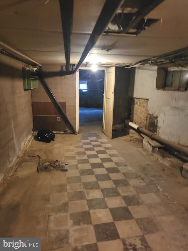 view of basement