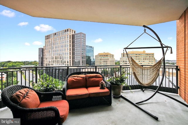 view of balcony