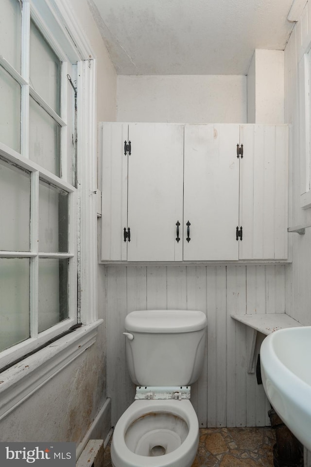 bathroom with toilet and sink