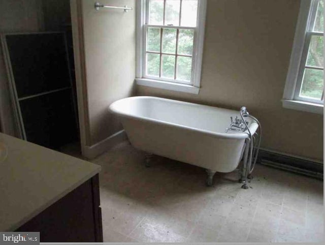 bathroom featuring a bathing tub