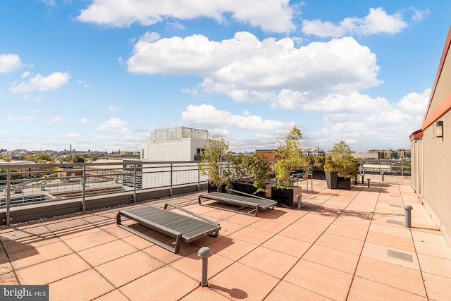 view of patio / terrace featuring a balcony