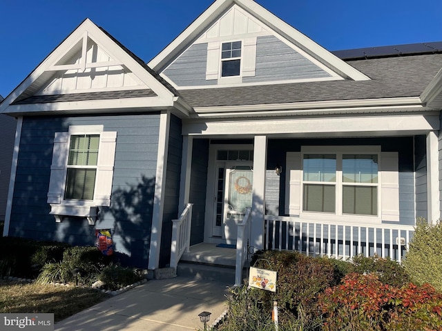 view of front of house with covered porch