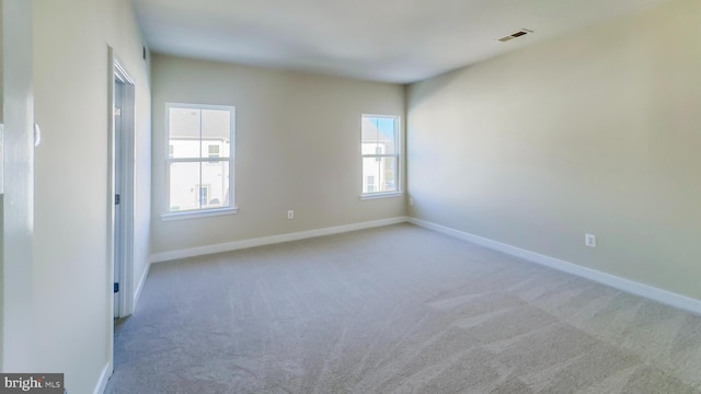 view of carpeted empty room