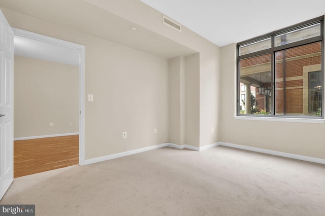 view of carpeted empty room