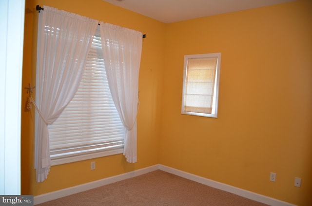 view of carpeted empty room