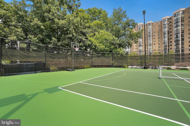 view of sport court