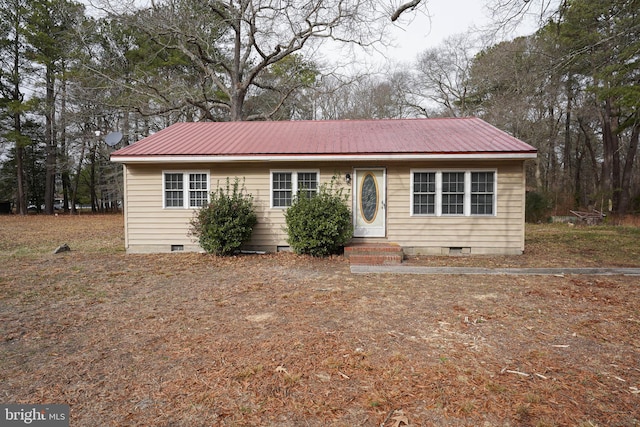 view of ranch-style house