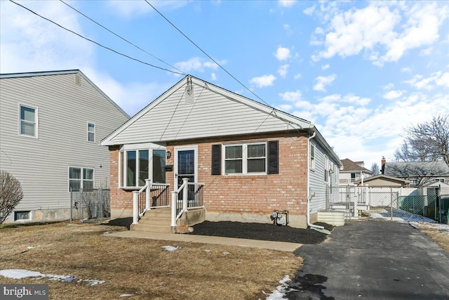 view of bungalow-style home