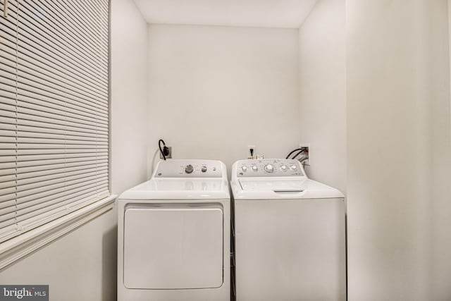 laundry room featuring washer and clothes dryer