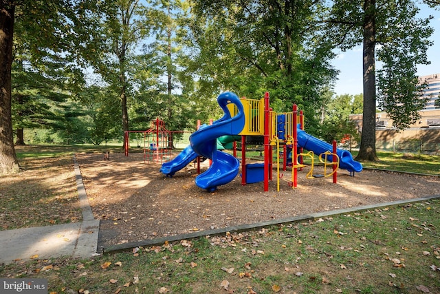 view of jungle gym