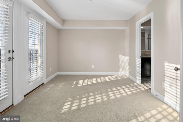 view of carpeted empty room