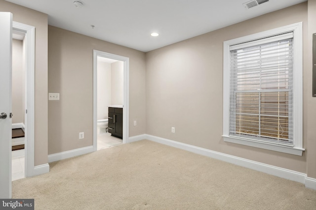 view of carpeted empty room