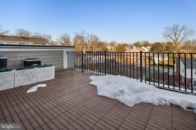 view of patio with central AC unit