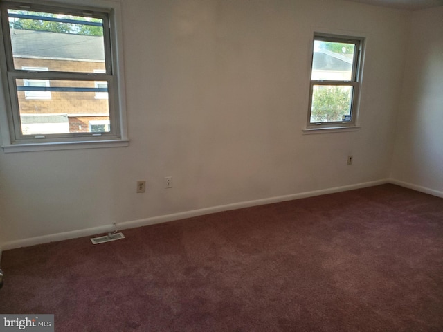 view of carpeted empty room